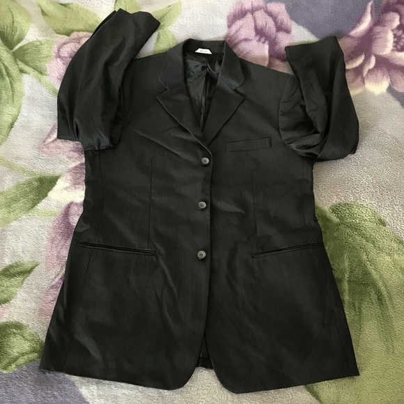 Retro Brand Dark Gray Men’s Suit Jacket - Picture 6 of 13